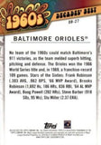 2020 Topps #DB-27 Baltimore Orioles Decades' Best (Series One)