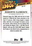 2020 Topps #DB-29 Roberto Clemente Decades' Best (Series Two)