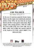 2020 Topps #DB-32 Jim Palmer Decades' Best (Series One)
