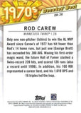 2020 Topps #DB-36 Rod Carew Decades' Best (Series Two)