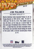 2020 Topps #DB-39 Jim Palmer Decades' Best (Series Two)