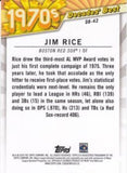 2020 Topps #DB-42 Jim Rice Decades' Best (Series Two)