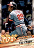 2020 Topps #DB-44 Rod Carew Decades' Best (Series Two)
