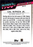 2020 Topps #DB-44 Cal Ripken Jr. Decades' Best (Series One)