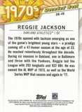 2020 Topps #DB-46 Reggie Jackson Decades' Best (Series Two)