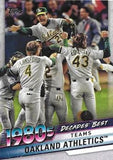 2020 Topps #DB-52 Oakland Athletics Decades' Best (Series Two)
