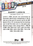 2020 Topps #DB-58 Barry Larkin Decades' Best (Series One)