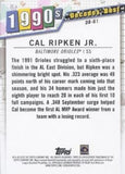 2020 Topps #DB-61 Cal Ripken Jr. Decades' Best (Series One)