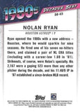 2020 Topps #DB-65 Nolan Ryan Decades' Best (Series Two)