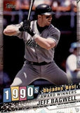 2020 Topps #DB-68 Jeff Bagwell Decades' Best (Series One)