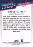 2020 Topps #DB-69 Bruce Sutter Decades' Best (Series Two)
