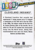 2020 Topps #DB-73 Cleveland Indians Decades' Best (Series Two)