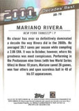 2020 Topps #DB-76 Mariano Rivera Decades' Best (Series One)
