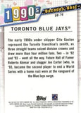 2020 Topps #DB-76 Toronto Blue Jays Decades' Best (Series Two)