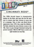 2020 Topps #DB-77 Cincinnati Reds Decades' Best (Series Two)