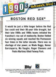 2020 Topps #DB-80 Boston Red Sox Decades' Best (Series Two)