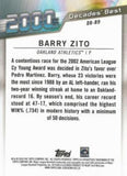 2020 Topps #DB-89 Barry Zito Decades' Best (Series Two)