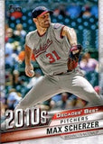 2020 Topps #DB-93 Max Scherzer Decades' Best (Series Two)