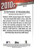 2020 Topps #DB-94 Stephen Strasburg Decades' Best (Series Two)