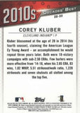 2020 Topps #DB-99 Corey Kluber Decades' Best (Series Two)