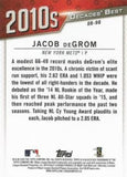 2020 Topps #DB-98 Jacob deGrom Decades' Best Blue (Series Two)