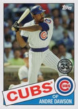 2020 Topps Update #85TB-12 Andre Dawson 1985 Topps Baseball 35th Anniversary
