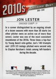 2020 Topps #DB-100 Jon Lester Decades' Best (Series Two)