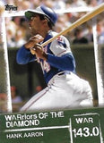 2020 Topps #WOD-3 Hank Aaron WARriors of the Diamond