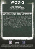 2020 Topps #WOD-2 Joe Morgan WARriors of the Diamond