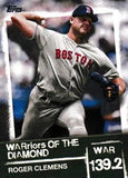 2020 Topps #WOD-5 Roger Clemens WARriors of the Diamond