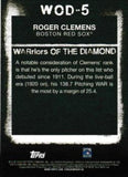 2020 Topps #WOD-5 Roger Clemens WARriors of the Diamond