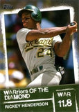 2020 Topps #WOD-7 Rickey Henderson WARriors of the Diamond