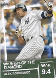 2020 Topps #WOD-9 Alex Rodriguez WARriors of the Diamond