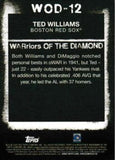 2020 Topps #WOD-12 Ted Williams WARriors of the Diamond