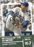 2020 Topps #WOD-24 Sandy Koufax WARriors of the Diamond