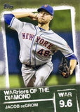 2020 Topps #WOD-25 Jacob deGrom WARriors of the Diamond