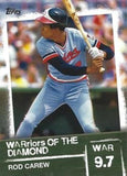 2020 Topps #WOD-47 Rod Carew WARriors of the Diamond