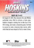 2020 Topps #RH-8 Rhys Hoskins Player Highlights Rhys Hoskins