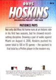 2020 Topps #RH-19 Rhys Hoskins Player Highlights Rhys Hoskins
