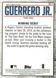 2020 Topps #VGJ-4 Vladimir Guerrero Jr. Player Highlights Vladimir Guerrero Jr.