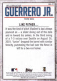 2020 Topps #VGJ-27 Vladimir Guerrero Jr. Player Highlights Vladimir Guerrero Jr.