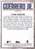 2020 Topps #VGJ-28 Vladimir Guerrero Jr. Player Highlights Vladimir Guerrero Jr.