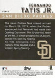 2020 Topps #FTH-3 Fernando Tatis Jr. Fernando Tatis Jr. Highlights