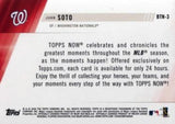 2020 Topps #BTN-3 Juan Soto Best of Topps Now