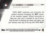 2020 Topps #BTN-6 Yordan Alvarez / Pete Alonso Best of Topps Now