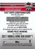 2020 Topps #HRC-23 Christian Yelich Home Run Challenge (Series Two)