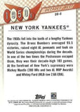 2020 Topps #DB-6 New York Yankees Decades' Best Green (Series Two)