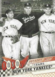 2020 Topps #DB-6 New York Yankees Decades' Best (Series Two)