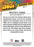 2020 Topps #DB-11 Whitey Ford Decades' Best (Series Two)