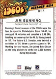 2020 Topps #DB-13 Jim Bunning Decades' Best (Series Two)